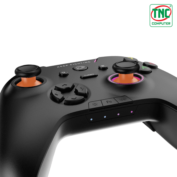 Tay cầm chơi game DAREU H105 Black sở hữu hệ thống đèn LED thể thao ESPORT tiên tiến Tay cầm chơi game DAREU H105 Black sở hữu hệ thống đèn LED thể thao ESPORT tiên tiến