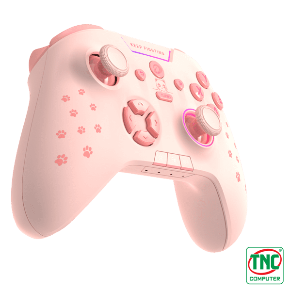 Tay cầm chơi game không dây Triple Mode DAREU H105 Pink sở hữu thiết kế dễ thương Tay cầm chơi game không dây Triple Mode DAREU H105 Pink sở hữu thiết kế dễ thương