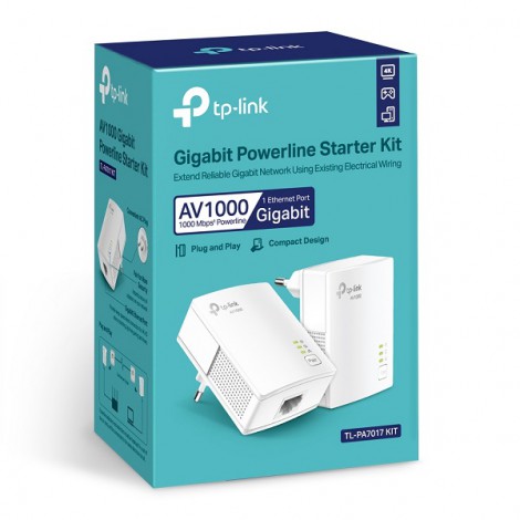 Bộ Chuyển Đổi Internet Qua Đường Dây Điện Gigabit AV1000 (TL-PA7017 KIT)