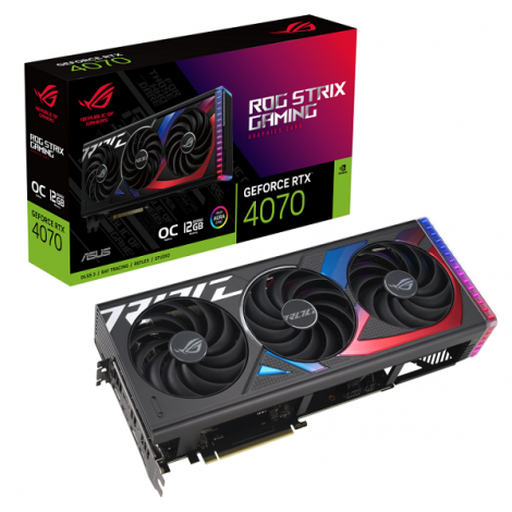 Card màn hình Asus ROG Strix GeForce RTX 4070 12GB GDDR6X OC Edition (ROG-STRIX-RTX4070-O12G-GAMING)