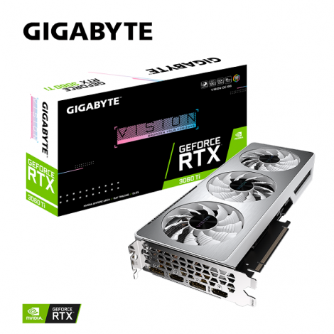 Card màn hình Gigabyte GeForce RTX 3060 Ti VISION OC 8G (GV-N306TVISION OC-8GD)