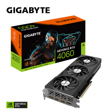 Card màn hình Gigabyte GeForce RTX­­ 4060 GAMING OC 8G (GV-N4060GAMING OC-8GD)