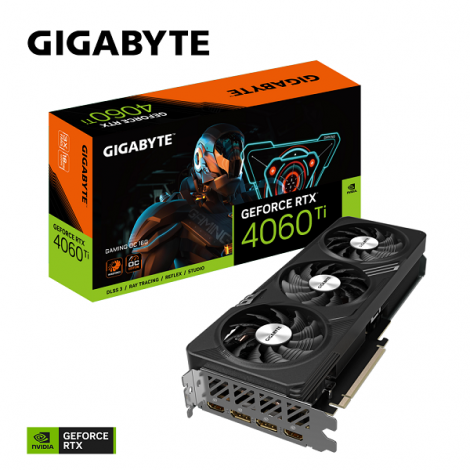 Card màn hình Gigabyte GeForce RTX­­ 4060 Ti GAMING OC 16G (GV-N406TGAMING OC-16GD)