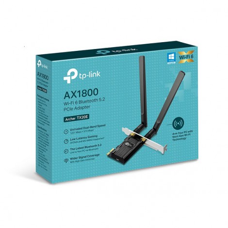 Card mạng Wireless TP-Link Archer TX20E (1775 Mbps/ Wifi 6/ 2.4/5 GHz)
