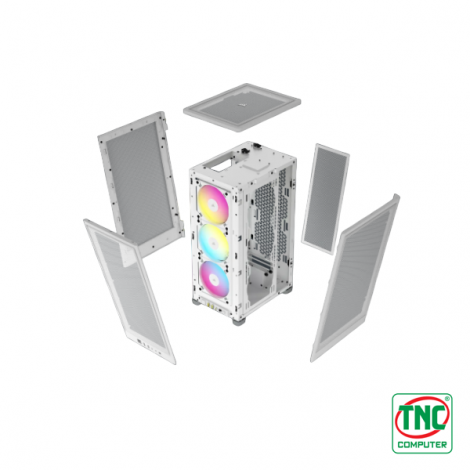 Case Corsair iCUE 2000D RGB AIRFLOW Mini-ITX Tower (White) - CC-9011247-WW