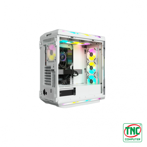 Case Corsair iCUE 5000T RGB Tempered Glass Mid-Tower CC-9011231-WW (White)