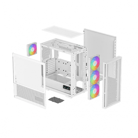 Case Deepcool CH560 DIGITAL WH