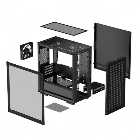 Case Deepcool Micro ATX CH370 BK (Đen)