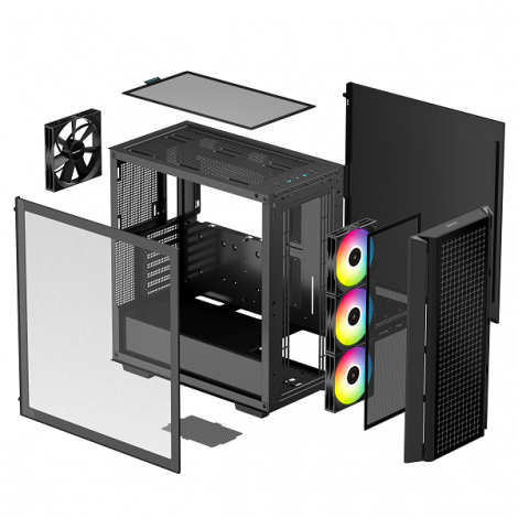 Case Deepcool Mid Tower CG540 (Đen)