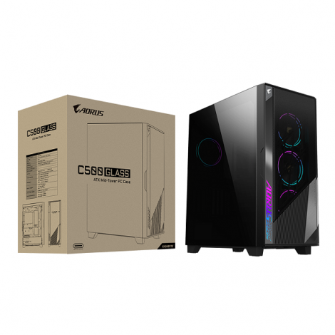 Case Gigabyte AORUS C500 GLASS AC500G (Đen)