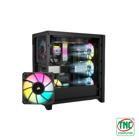 Case Corsair iCUE 4000D RGB Airflow Mid-Tower CC-9011240-WW (Black)