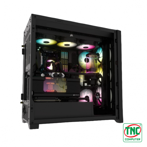 Case Corsair iCUE 5000X RGB Tempered Glass Mid-Tower CC-9011212-WW (Black)