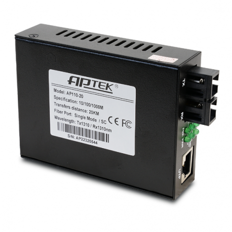 Thiết bị chuyển đổi quang điện Media Converter  APTEK AP110-20