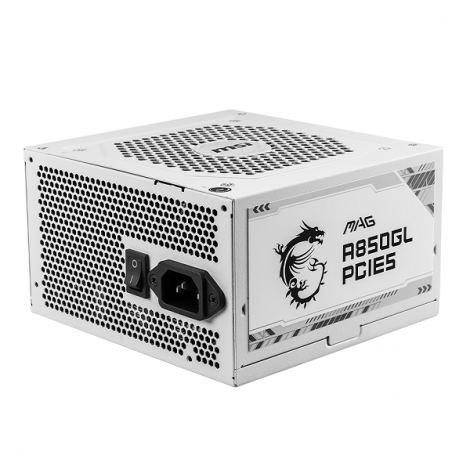 Nguồn MSI 850W MAG A850GL PCIE5 WHITE 80 PLUS Gold