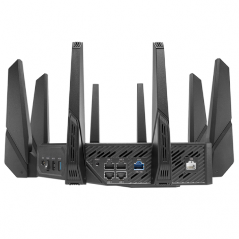 Router Asus Gaming WiFi 6 ROG Rapture GT-AX11000 Pro (10756 Mbps/ Wifi 6 / 2.4/5 GHz)