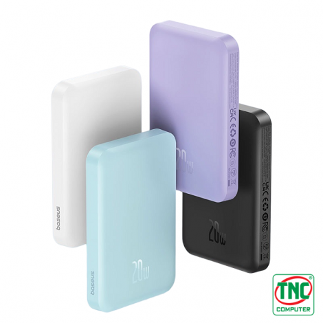 Sạc dự phòng Baseus Magnetic Mini Air Wireless 10000mAh 20W Type C - Nebula Purple LVB031-1V-20 (P10059001513-00)