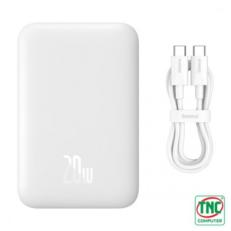 Sạc dự phòng Baseus Magnetic Mini Air Wireless 10000mAh 20W Type C - Stellar White LVB031-1W-20 (P10059001223-00)