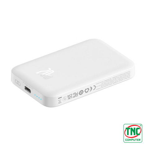 Sạc dự phòng Baseus Magnetic Mini Air Wireless 10000mAh 20W Type C - Stellar White LVB031-1W-20 (P10059001223-00)