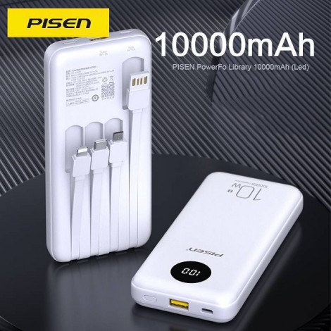 Sạc dự phòng PISEN PowerFo Library 10000mAh (Led) TS-D323