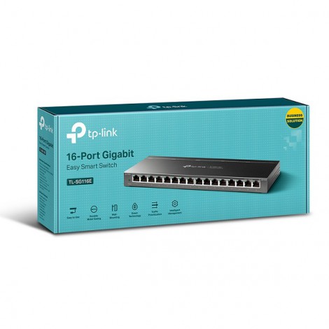 Switch TP-Link Easy Smart TL-SG116E (16 port/ 10/100/1000 Mbps)
