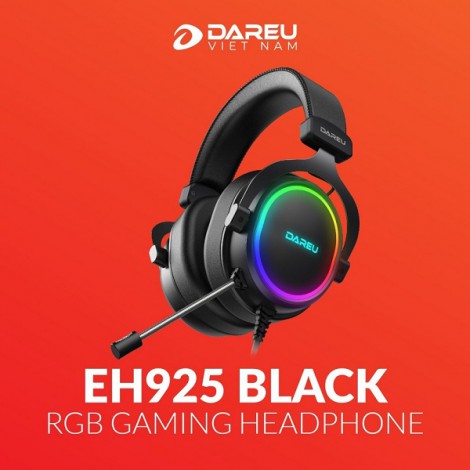 Tai nghe DAREU Gaming EH925 Black RGB 7.1