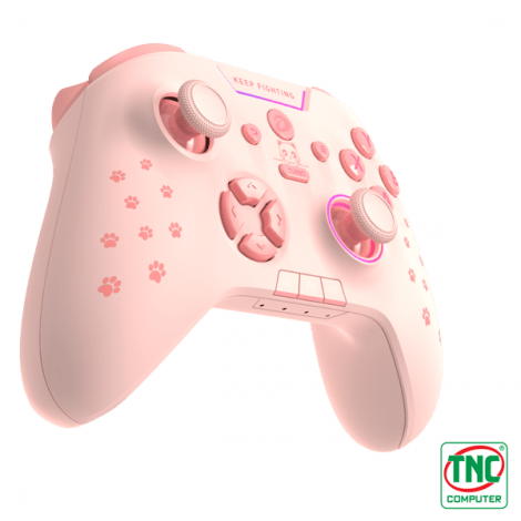 Tay cầm chơi game không dây Triple Mode DAREU H105 Pink