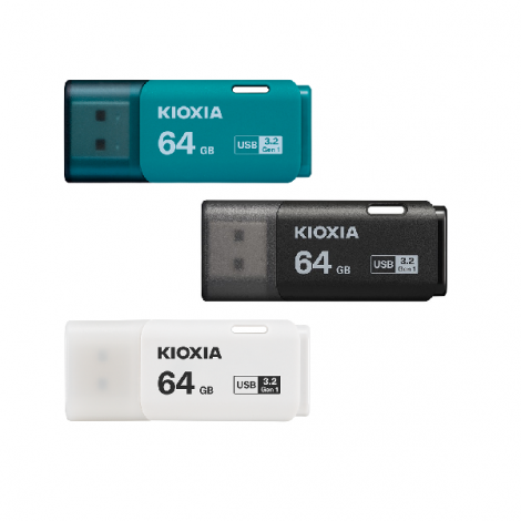 USB 64GB Kioxia 3.2 Gen 1 U301 - LU301K064GG4 (Đen)