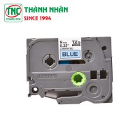 Nhãn in Brother TZE-521 (9mm - chữ đen nền xanh dương)