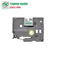 Nhãn in Brother TZE-721 (9mm - chữ đen nền xanh lá)