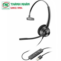 Tai nghe có dây Poly EP 320 Stereo USB-A HS TAA 767F9AA