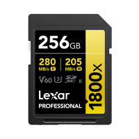 Thẻ nhớ Lexar SD Professional 1800x 256GB SDXC UHS-II Card GOLD LSD1800256G-BNNNG