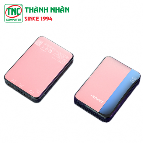 Sạc dự phòng Pisen Skew Led 10000mAh TP-D26LS Pink