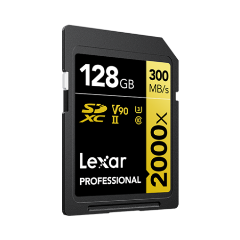 Thẻ nhớ Lexar SD Professional 2000x 128GB SDHC/SDXC UHS-II Card GOLD LSD2000128G-BNNNG