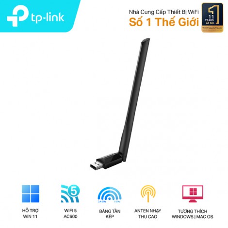 USB Wifi TP-Link Archer T2U Plus (600 Mbps/ ...
