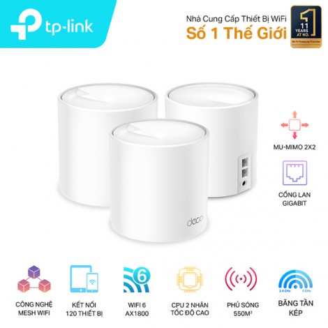 Router Wifi Mesh TP-Link Deco X20 V3(3-pack)