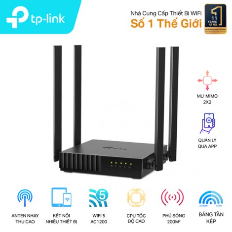 Router TP-Link Archer C54 (1167 Mbps/ Wifi 5/ 2.4/5 GHz)