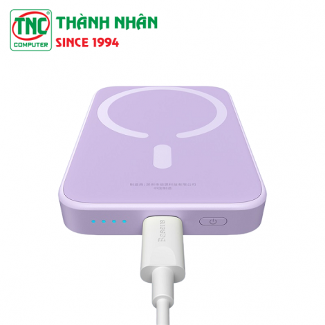 Sạc dự phòng Baseus Magnetic Mini Air Wireless 10000mAh 20W Type C - Nebula Purple LVB031-1V-20 (P10059001513-00)