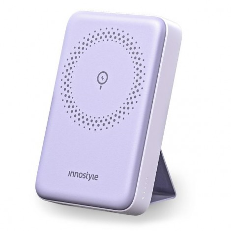 Sạc dự phòng Innostyle POWERMAG 15W 2 IN 1 Stand 10.000mAh PD 20W – IS20PDLV (Lavender)