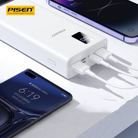 Sạc dự phòng PISEN QUICK Digital 124-B 20000mAh 22.5W CY-DY03 (White)