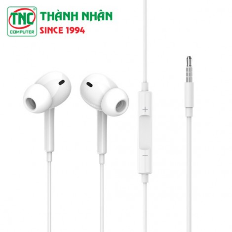 Tai nghe có dây Pisen AP03 3.5mm (Trắng)