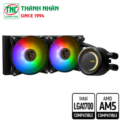 Tản nhiệt nước CPU 2 Fan MSI MAG CORELIQUID E240 BLACK