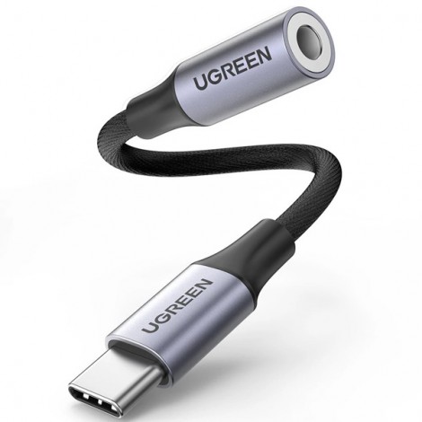 Cáp USB Type-C sang cổng âm thanh 3.5mm dài 10cm Ugreen 80154